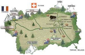 Vallée d'Aoste, carte