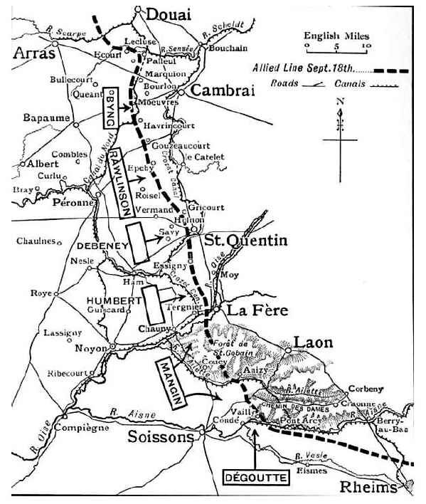 armée mangin 18 sept 1918