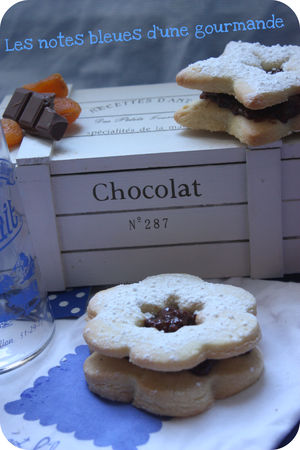 Lunettes au chocolat au lait et abricot secs pour le goûter recettes dessert Lunettes