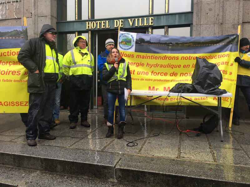 Avranches_rassemblement_gilets jaunes_barrages_Sélune_manifestation_2018