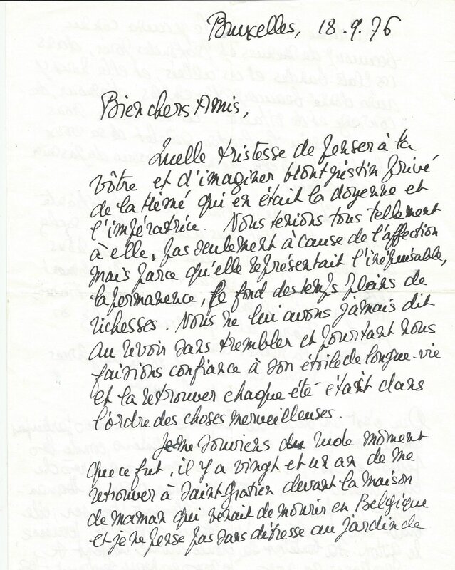 Lettre de Lucienne