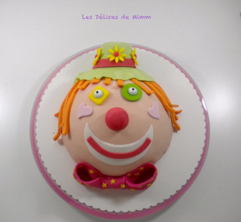 Gâteau clown pour Marion 6