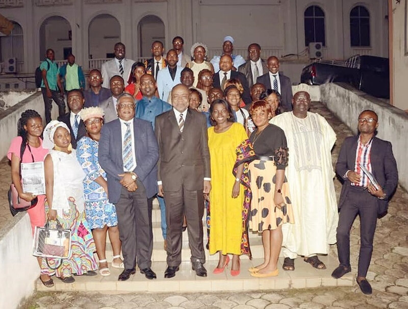 Photo de famille après l'audience chez le Minac 26 aout 2019