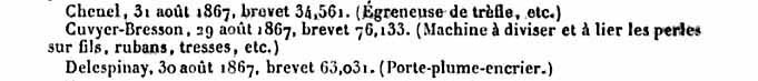 Brevet Cuvyer-Bresson