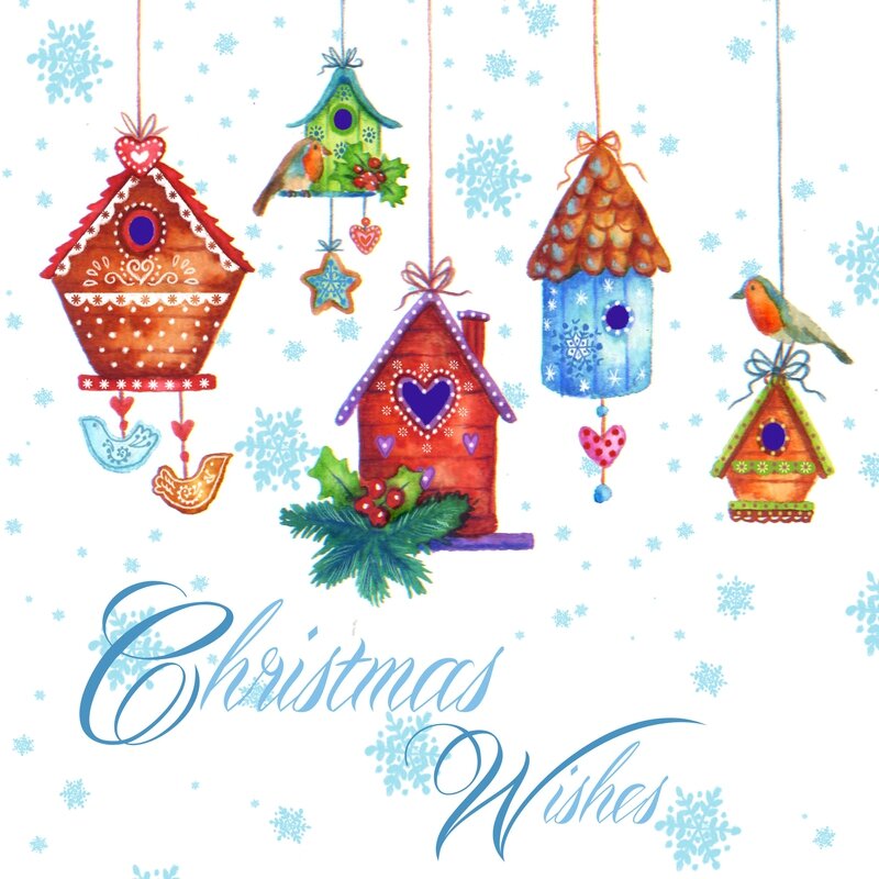 christmas birdhouses3+