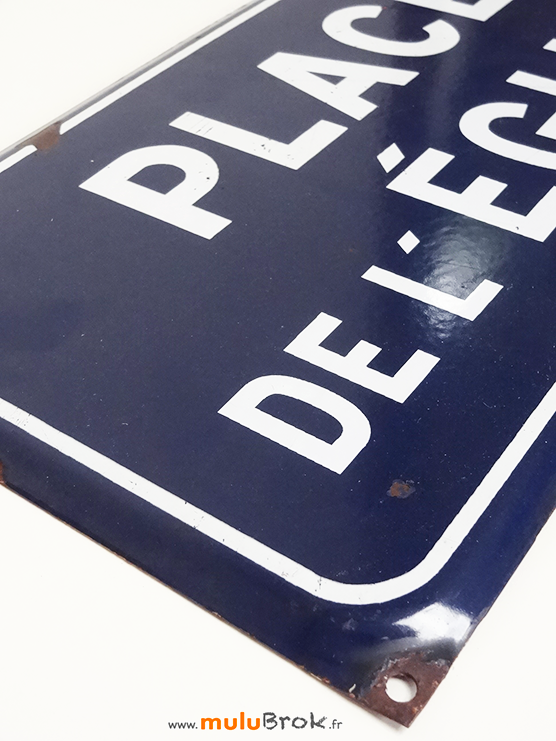 PLAQUE-EMAILLEE-PLACE-EGLISE-2-muluBrok-Brocante