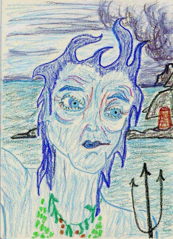 Eric le triton un jour de tempête