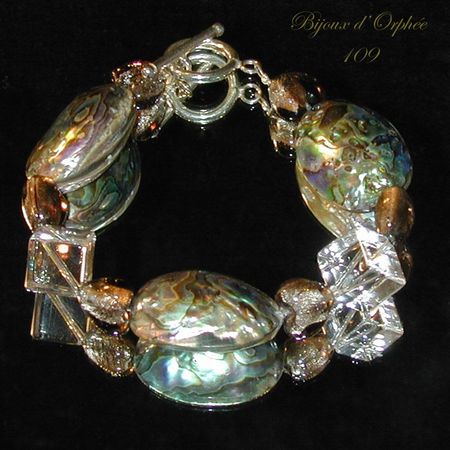 bracelet fantaisie abalone creation bijoux fantaisie
