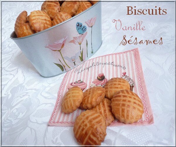 biscuits vanille sésames 1