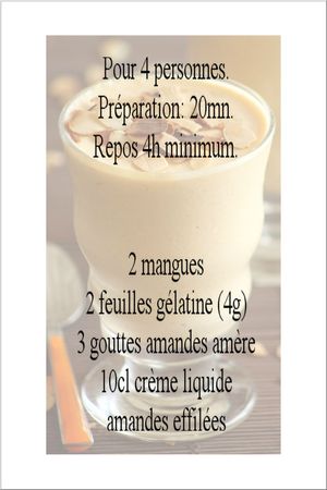 recette mousse mangues