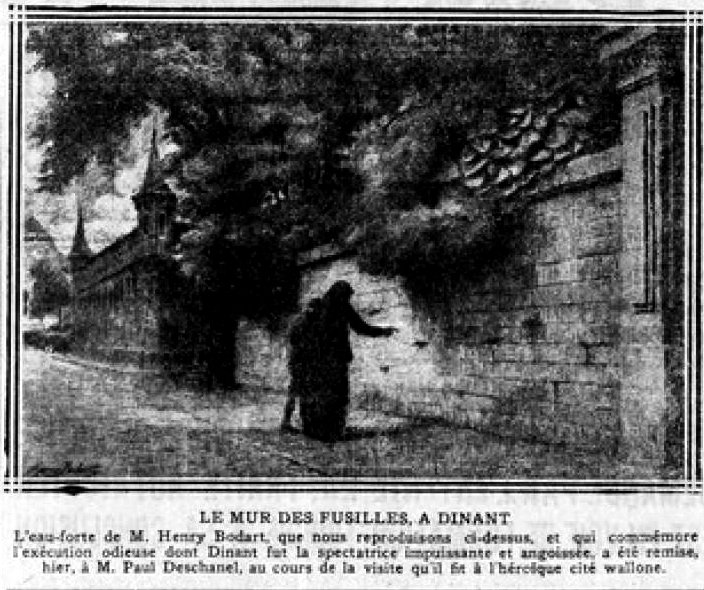 Dinant mur des fusilliers