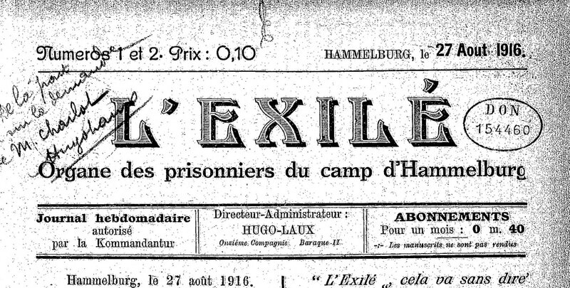 1916-08-27 l'Exilé n° 1 et 2