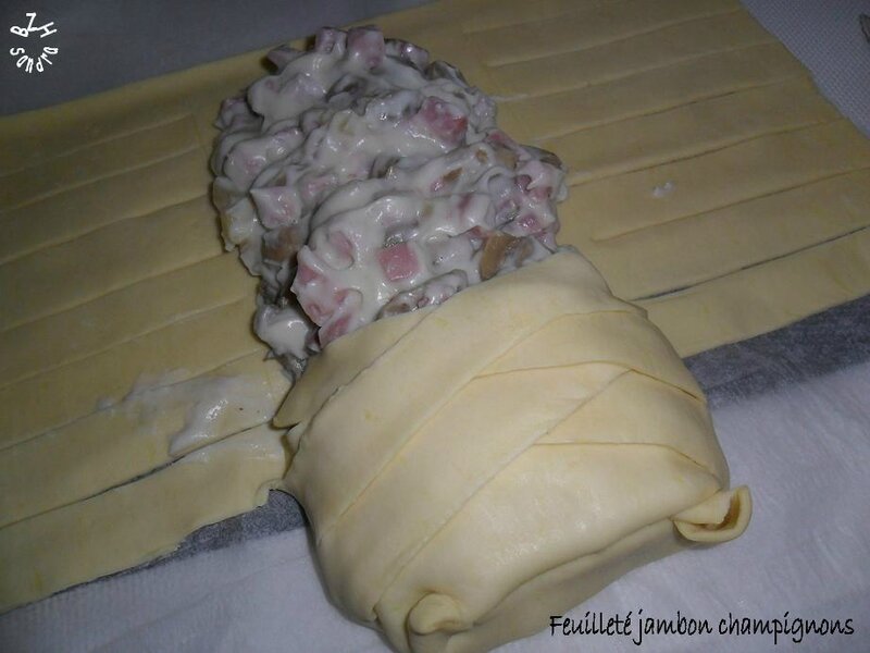 0615 Feuilleté jambon champignon 1