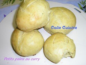 recettes dessert ¤O¤O Petits pains curry !! ¤O¤O