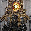 Borgo - Au pied du Vatican (12/16). Le Vatican - Saint-<b>Pierre</b> - Le baldaquin et la Gloire…