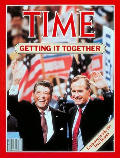 Reagan Bush Time mag cover