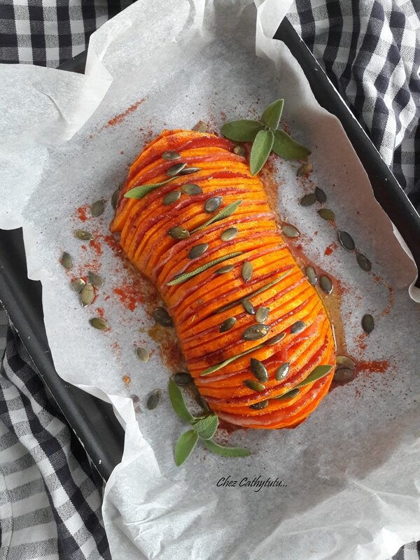 butternut hasselback chez Cathytutu