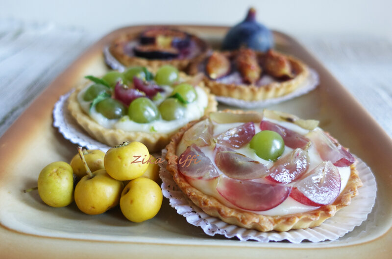 tartelettes raisin rouges et blanc tarte sucrée 8