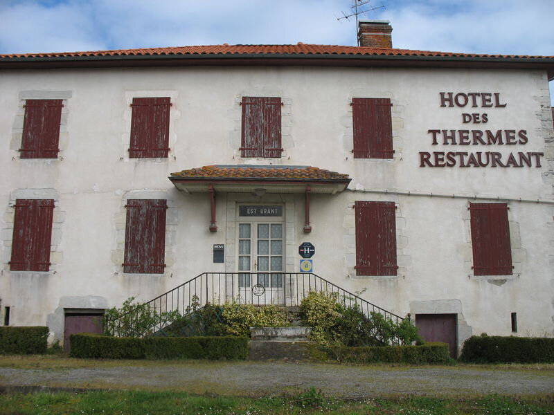Tercis-les-Bains, hôtel des Thermes, façade (40)