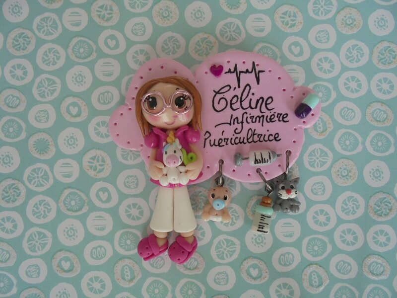 badge Céline et licorne