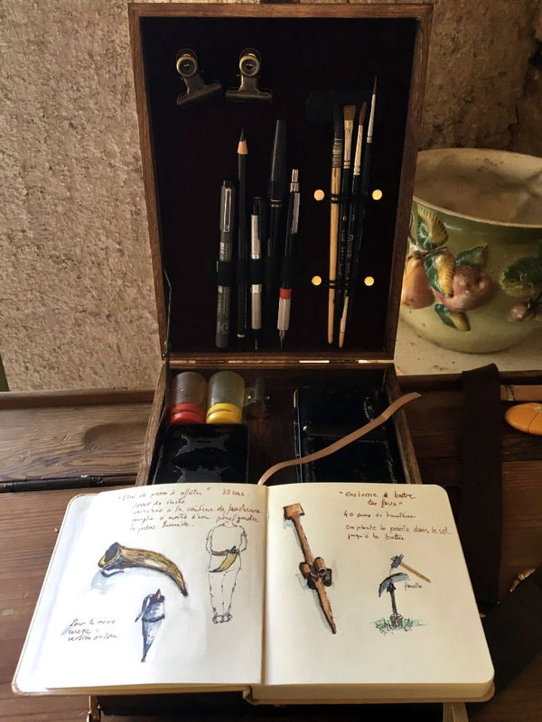 Outils et sacoche de facteur chinois