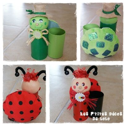 pots à crayons avec des rouleaux de papier toilette1