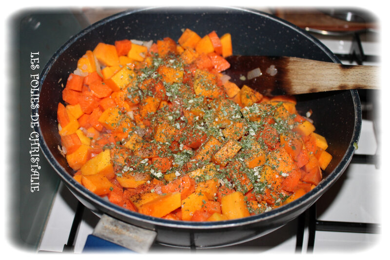 Crumble légumes 2
