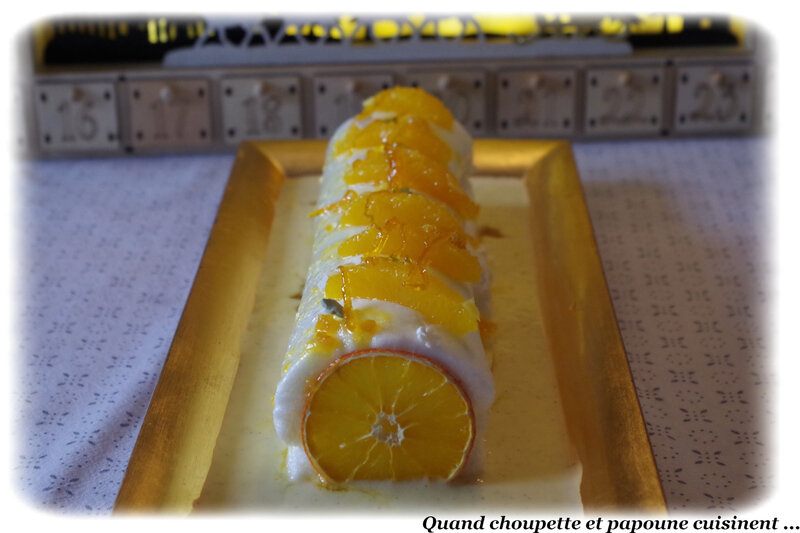 bûche île flottante à l'orange-5337