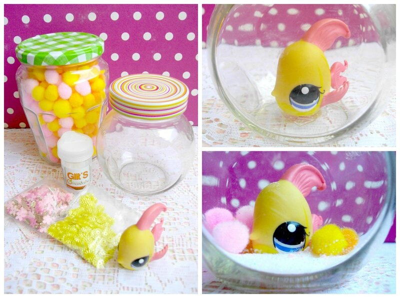 diy-fournitures-boule-neige-paillettes-poisson-little-pet-shop-pompons-tuto