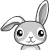 super-cute-bunny-waving-smiley-emoticon
