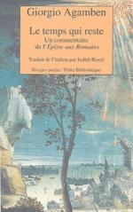 Agamben, Le Temps qui reste