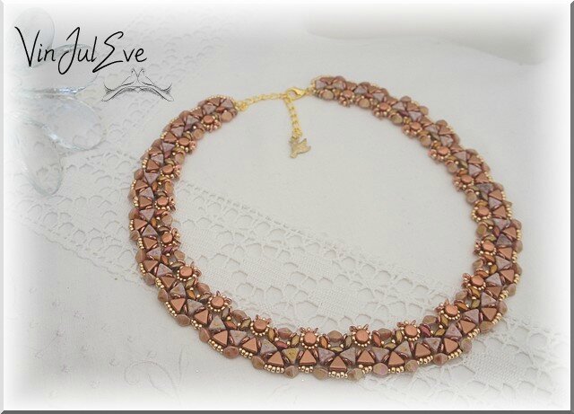 Collier Mellili copper rose