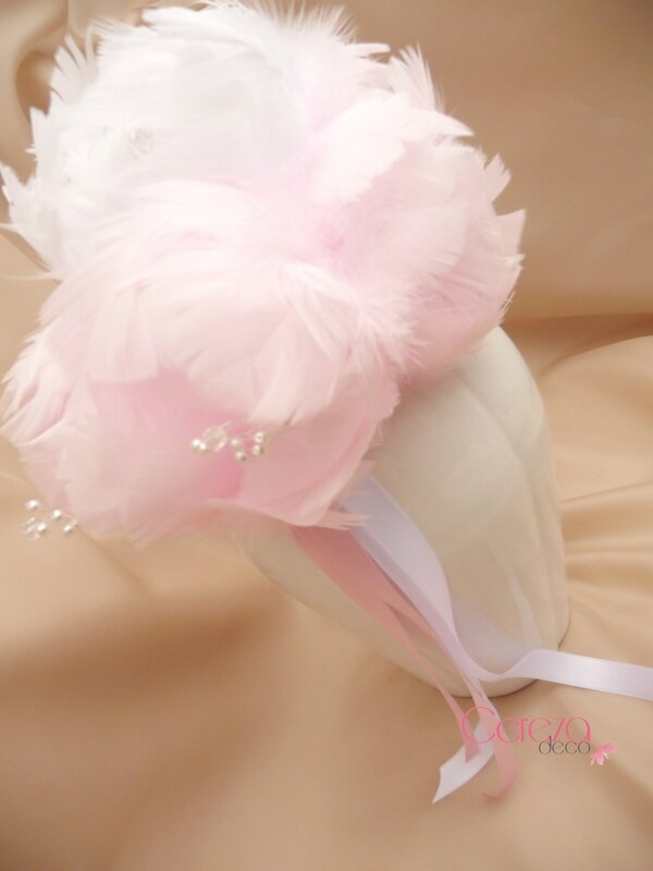 bouquet plume pivoine bouquet de mariée original mariage rétro romantique cereza deco (16)