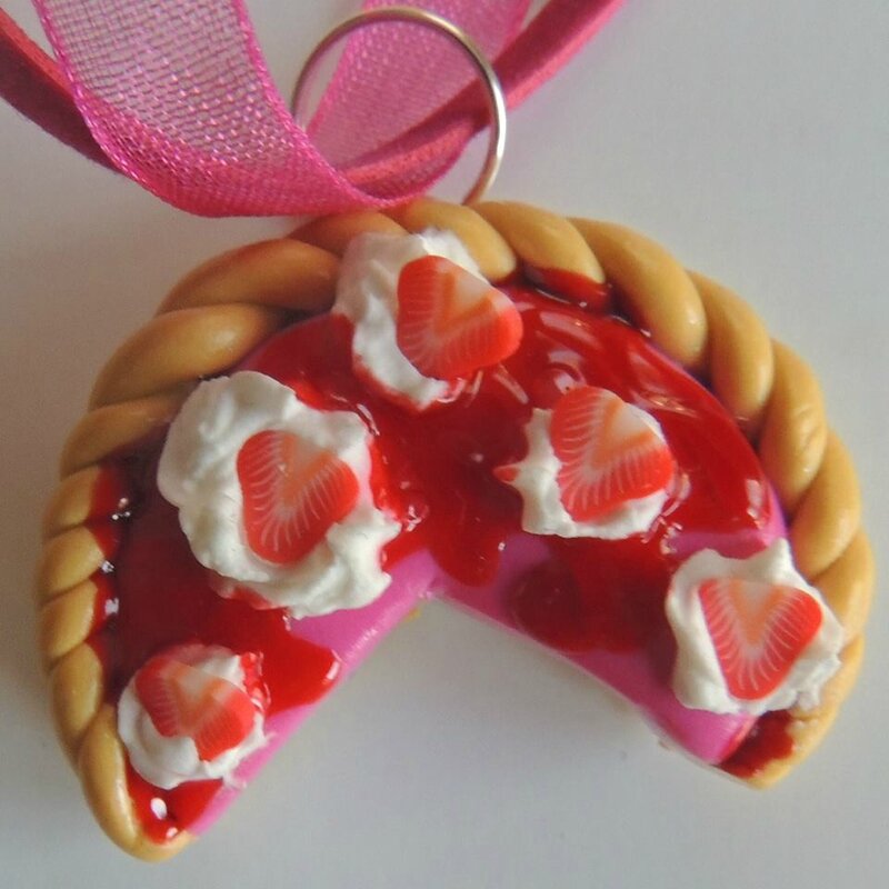 tarte fraise fimo