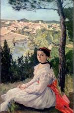 bazille 1868 vue de village