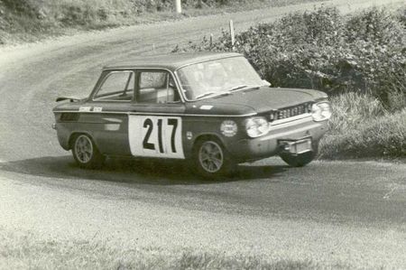 1967 - CC du Beaujolais - NSU TTS N° 217 - 500 KR 01 - Yves Evrard