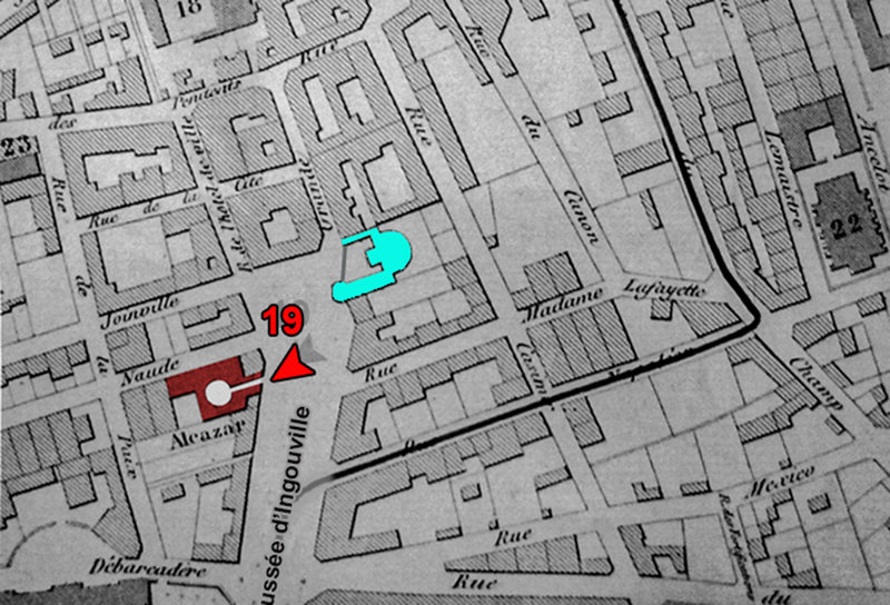 Alcazar plan des rues vers 1870 ALG -2-