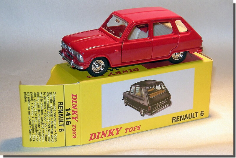 Dinky Atlas Renault 6 Rouge A1