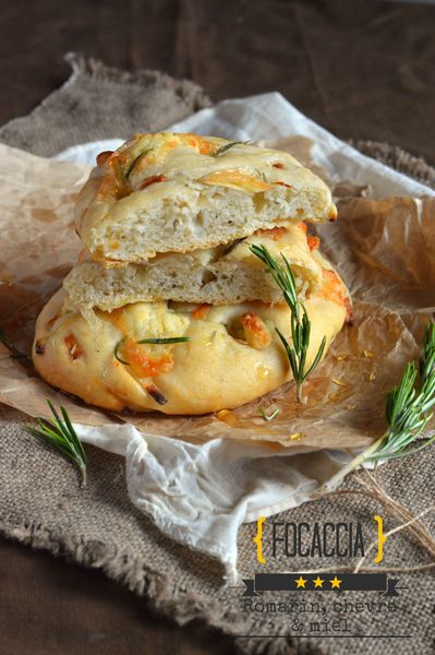 focaccia chèvre miel romarin