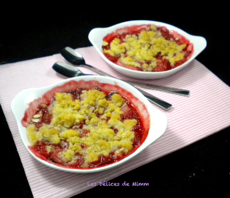 Crumble aux fraises tout simplement