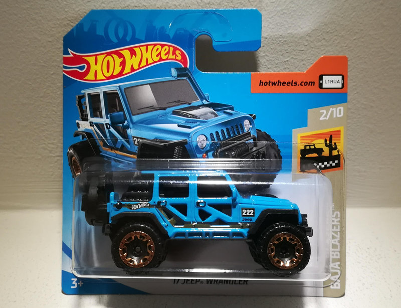 Jeep Wrangler de 2017 (Hotwheels)