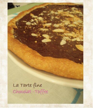 recettes dessert TARTE AU CHOCOLAT MINUTE