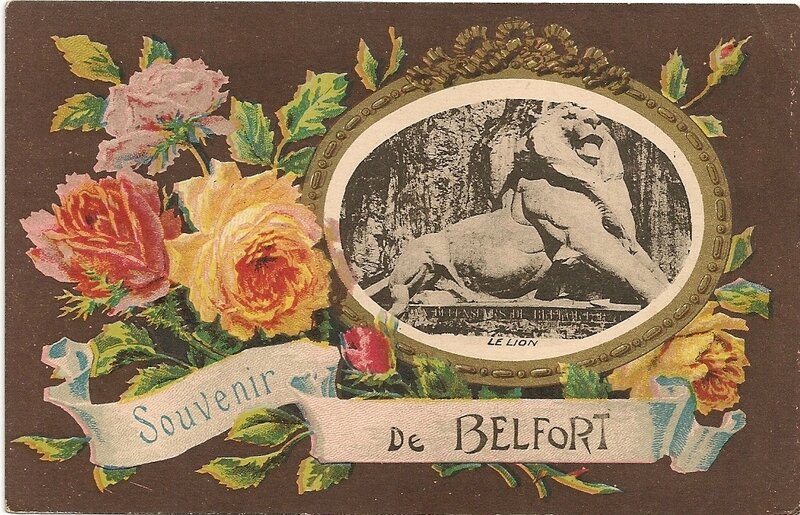 CPA Belfort Souvenir Lion