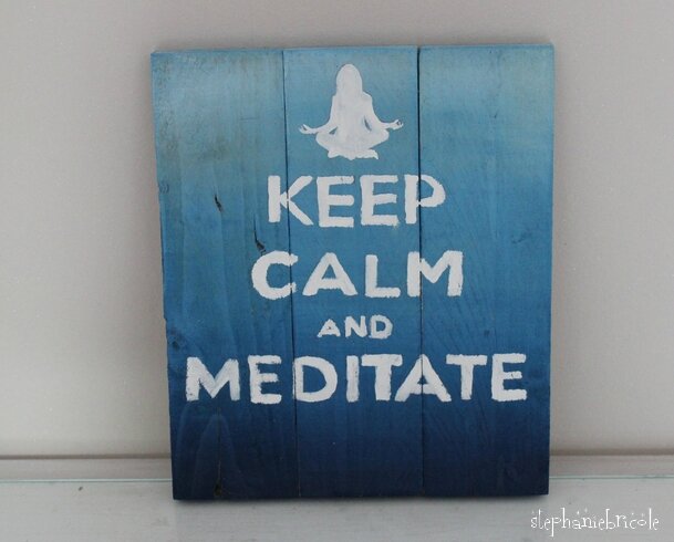 keep calm meditate ok