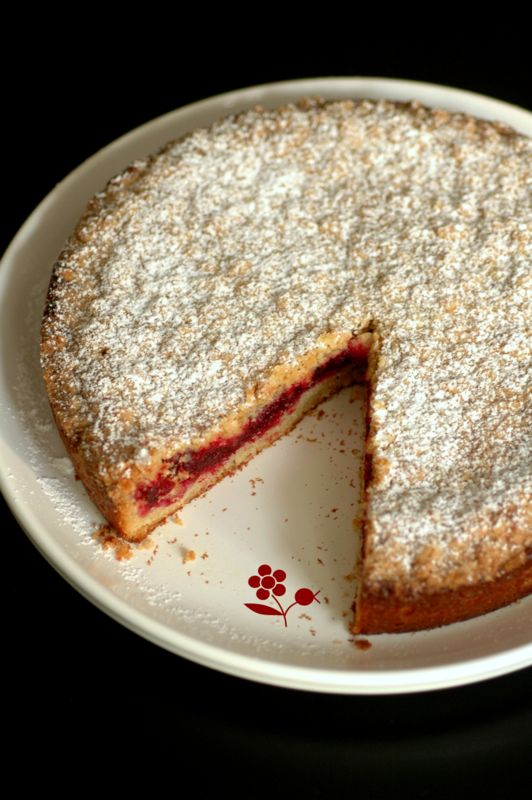 Gâteau crumble vanille-canneberges_1
