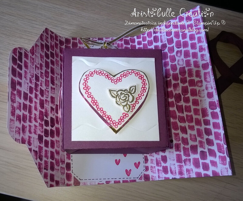 Carte cube pop up St Valentin - cube