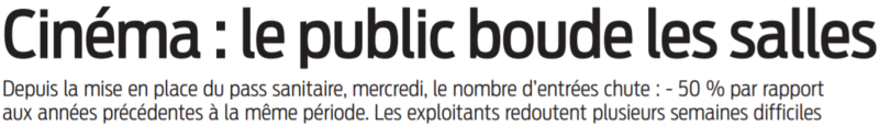 2021 07 27 SO Cinéma le public boude les salles