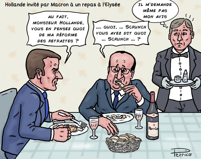 Hollande invité par Macron - 6 fév