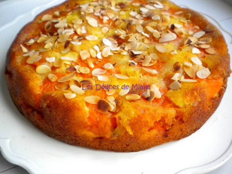 Gâteau moelleux aux abricots et amandes 4