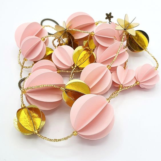 vanillejolie guirlande rose